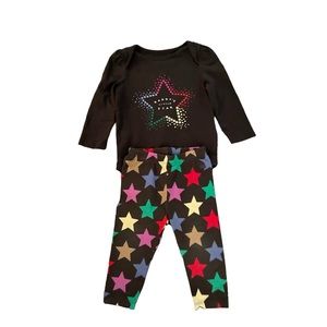 #137, baby gap 2 piece set, The bodysuit has words Daddy’s Little Star on chest